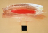 O-68 Eugène Brands zwart vlak, gouache