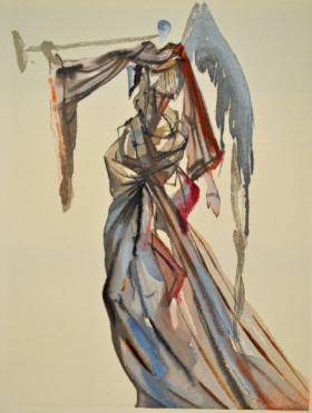 Salvador Dali, Divina commedia paradiso10, 1960, 33x26cm wood engraving
