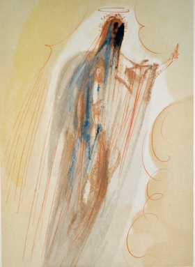 Salvador Dali, Divina commedia paradiso29, 1960, 33x26cm wood engraving
