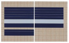 O-68 José Heerkens. 2018-L2. Letter of Two Sides. olieverf op linnen, 50 x 80 + 2 cm (foto Willem Kuijpers)
